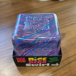 NeeDoh Nice Cube Swirl JUMBO Size 4.25” NEW